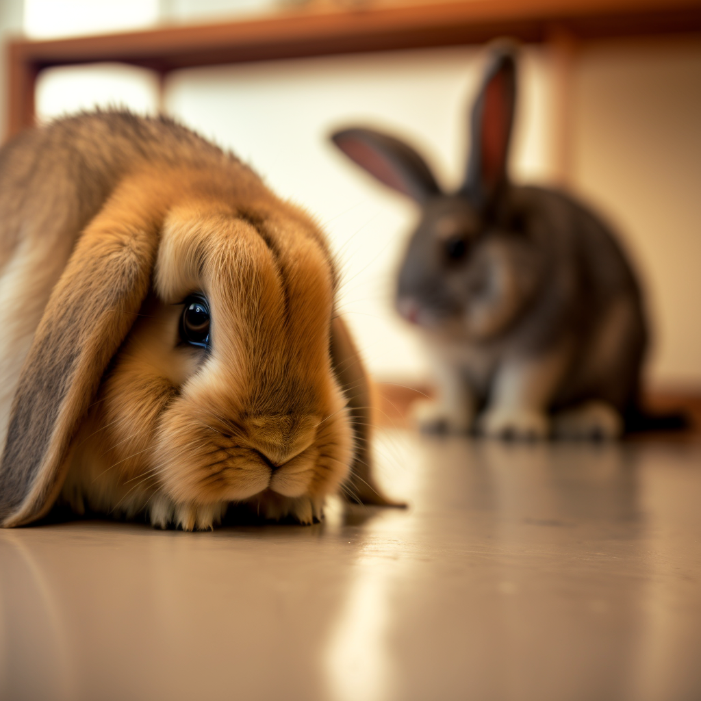 Katar u królika często objawia się ogólnym osłabieniem i apatią zwierzaka